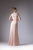 Cinderella Divine - CH525 Bateau Neckline Ruched Empire Waist Gown Special Occasion Dress