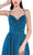 Cinderella Divine - CJ534 Long Pleated Metallic High Slit Dress Bridesmaid Dresses
