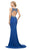 Cinderella Divine - CK39 Two Piece Beaded Halter Trumpet Dress Special Occasion Dress