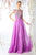 Cinderella Divine - Crystal Embellished Ruched Evening Gown Special Occasion Dress 2 / Purple