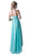 Cinderella Divine - Embellished Halter High Low A-line Dress Evening Dresses