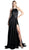 Cinderella Divine - Embellished Halter Neck Dress with Train Special Occasion Dress 2 / Black