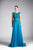 Cinderella Divine - Embellished Illusion Bateau A-line Dress Special Occasion Dress XXS / Teal
