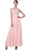 Cinderella Divine - Embellished Jewel Neck A-line Chiffon Evening Gown Special Occasion Dress
