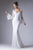 Cinderella Divine - Embellished Lace Bell Sleeve Sheath Dress Special Occasion Dress 2 / Off White
