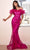 Cinderella Divine J818 - Ruffled Prom Dress Special Occasion Dress 2 / Fuchsia