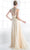 Cinderella Divine JC3373 - Crystal Embellished Pleated Long Dress Special Occasion Dress