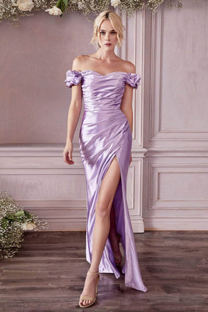 Cinderella Divine KV1056C - Off Shoulder Formal Gown