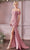 Cinderella Divine KV1057C - Off Shoulder Crepe Long Dress Prom Dresses