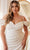 Cinderella Divine KV1057WC - Off Shoulder Crepe Wedding Gown Wedding Dresses