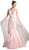 Cinderella Divine - Lace Appliqued Mermaid Dress with Overlay Special Occasion Dress 2 / Blush