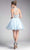 Cinderella Divine - Lace Appliqued Strappy Back Cocktail Dress Cocktail Dresses
