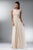 Cinderella Divine - Lace Bateau Neck Chiffon A-line Dress Bridesmaid dresses XS / Champagne