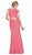 Cinderella Divine - Lace Cap Sleeve Illusion Bateau Sheath Dress Special Occasion Dress XS / Blush