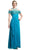 Cinderella Divine - Lace Illusion Bateau Pleated Sheath Dress Special Occasion Dress
