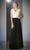 Cinderella Divine - Lace Scalloped V-neck A-line Dress Special Occasion Dress XS / Ivory-Black