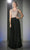 Cinderella Divine - Lace Scalloped V-neck A-line Dress Special Occasion Dress XS / Mocha-Black