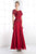 Cinderella Divine - Lace Short Sleeve Illusion Bateau Sheath Dress Special Occasion Dress
