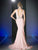 Cinderella Divine - P107 Bead Accented Deep V-neck Trumpet Dress Special Occasion Dress