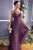 Cinderella Divine - Pleated A-Line Prom Dress CD184 Bridesmaid Dresses 4 / Eggplant