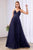 Cinderella Divine - Pleated A-Line Prom Dress CD184 Bridesmaid Dresses 4 / Navy