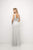 Cinderella Divine - Ruched V-neck Shimmer Fabric Sheath Dress Special Occasion Dress