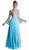 Cinderella Divine - Sheer Long Bell Sleeves Beaded Chiffon Evening Gown Special Occasion Dress