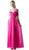 Cinderella Divine - Simple V-neck Ruffled A-line Dress Special Occasion Dress