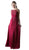 Cinderella Divine - Sleeveless Embellished Lace Bateau Sheath Dress Special Occasion Dress XS / Burgundy