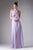 Cinderella Divine - Sleeveless Flounce Halter Neck Sheath Dress Special Occasion Dress XS / Lilac