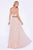 Cinderella Divine - Strapless Bejeweled Chiffon A-line Gown Special Occasion Dress