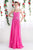 Cinderella Divine - Strapless Twined Front Chiffon Long Evening Gown Special Occasion Dress