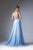 Cinderella Divine - Strappy Beaded Plunging Chiffon Evening Dress Special Occasion Dress