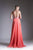 Cinderella Divine - Strappy Beaded Plunging Chiffon Evening Dress Special Occasion Dress