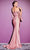 Cinderella Divine - Tie Off-Shoulder Evening Dress CD943 - 2 pcs Mauve and Desert Rose in size 6 Available CCSALE
