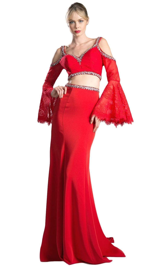 Cinderella Divine - Two Piece Embellished Sheath Dress