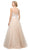 Cinderella Divine - UE009 Illusion Neckline Lace Bodice Tulle Gown Bridesmaid Dresses