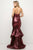 Cinderella Divine - UE010 Allover Sequin Tiered Ruffle Mermaid Gown Evening Dresses