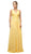 Cinderella Divine - UF295 Sleeveless Ruched Chiffon A-Line Dress Bridesmaid Dresses