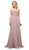 Cinderella Divine - UR136 Sleeveless Empire Waist Chiffon Dress Bridesmaid Dresses 4 / Mauve