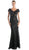 Cinderella Divine - V-neck Lace Evening Dress Special Occasion Dress XS / Black