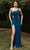 Cinderella Divine Y023 - Asymmetric Evening Dress Special Occasion Dress 2 / Teal