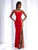 Clarisse - 2817 Sequined Contrast Panel Gown Special Occasion Dress