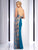 Clarisse - 2817 Sequined Contrast Panel Gown Special Occasion Dress