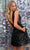Clarisse 30218 - V-Back Glitter Cocktail Dress Cocktail Dress