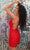 Clarisse 30230 - Fringed Deep V-Neck Cocktail Dress Special Occasion Dress
