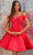 Clarisse 30245 - Sweetheart A-Line Cocktail Dress Special Occasion Dress 00 / Red