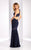 Clarisse - 3043 Chevron Panel Illusion Gown Special Occasion Dress