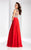 Clarisse - 3050 Floral Illusion Bateau A-line Dress Special Occasion Dress 10 / Red/Multi