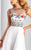 Clarisse - 3050 Floral Illusion Bateau A-line Dress Special Occasion Dress